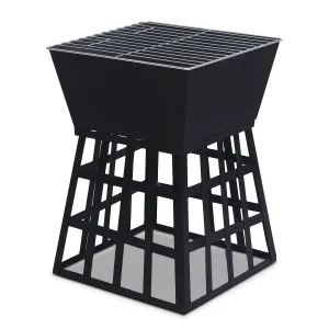 2-in-1 Fire Pit & BBQ with Reversible Stand - Wallaroo