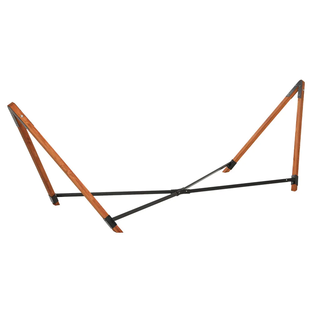 2-Person Rubberwood Outdoor Hammock w/ Pillow - Gardeon