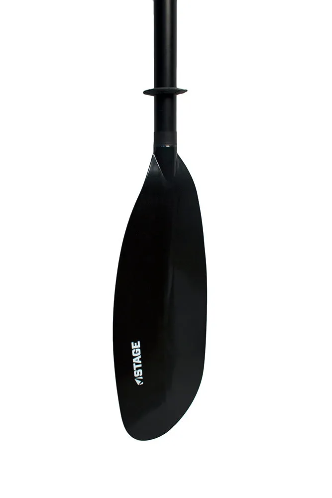 2-Piece Aluminum Kayak Paddle - Black