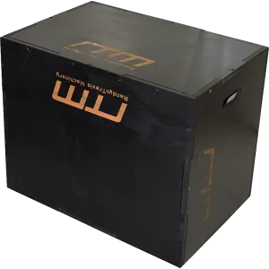 3 IN 1 Black Wood Plyo Games Plyometric Jump Box