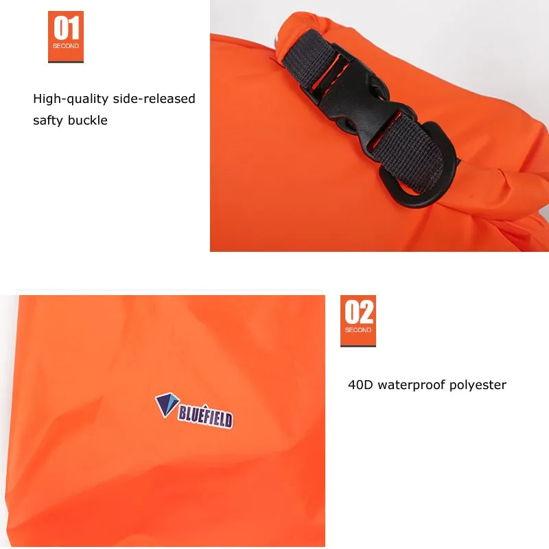 40L 70L Waterproof Dry Bag Pack Sack Swimming Rafting Kayaking River Trekking Floating Sailing Canoing Boating Water Resistance