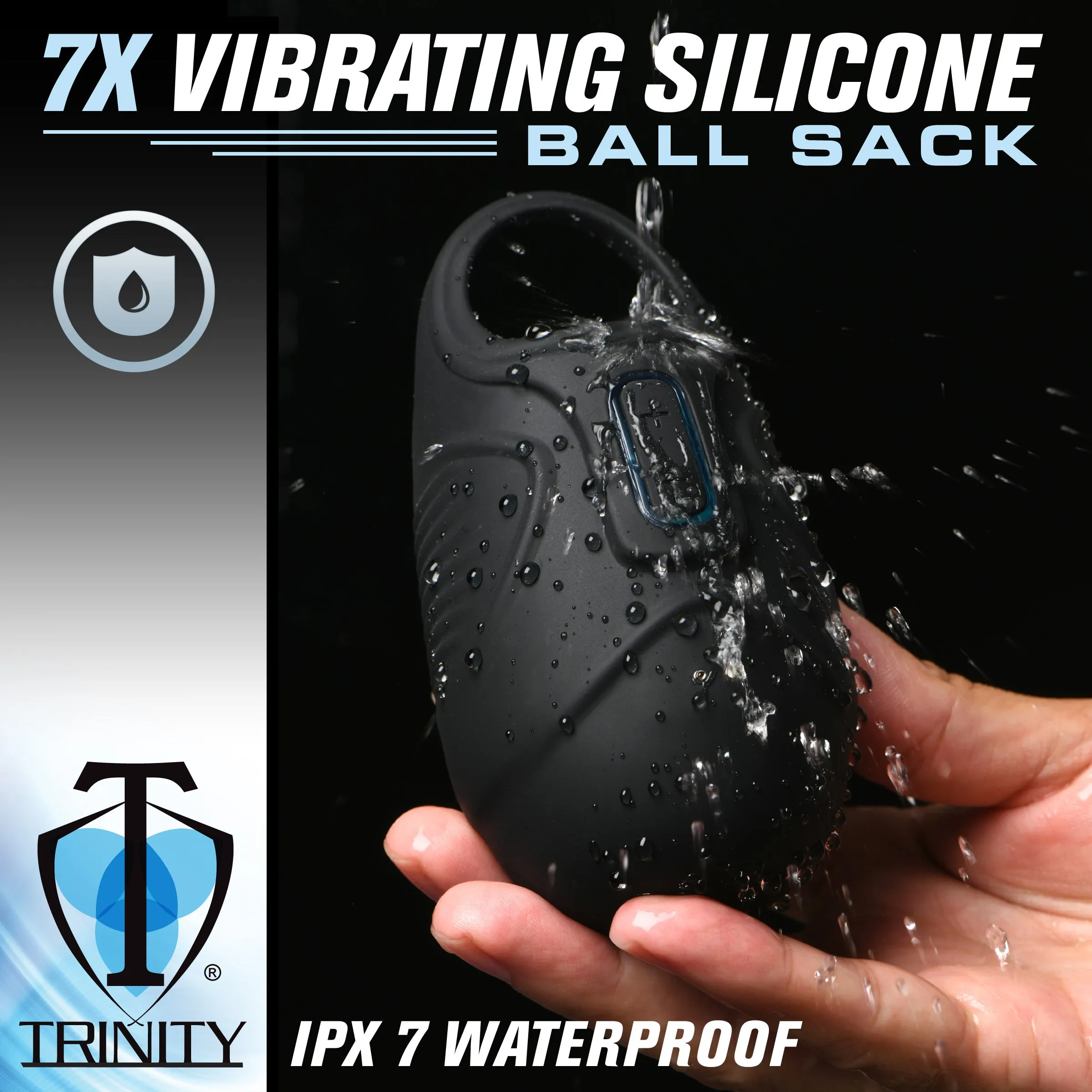 7x Vibrating Silicone Testicle Massager