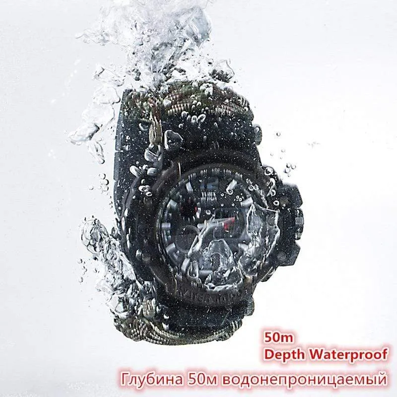 8 in 1 Outdoor  Multi functional Waterproof Military Tactical Paracord Watch Bracelet