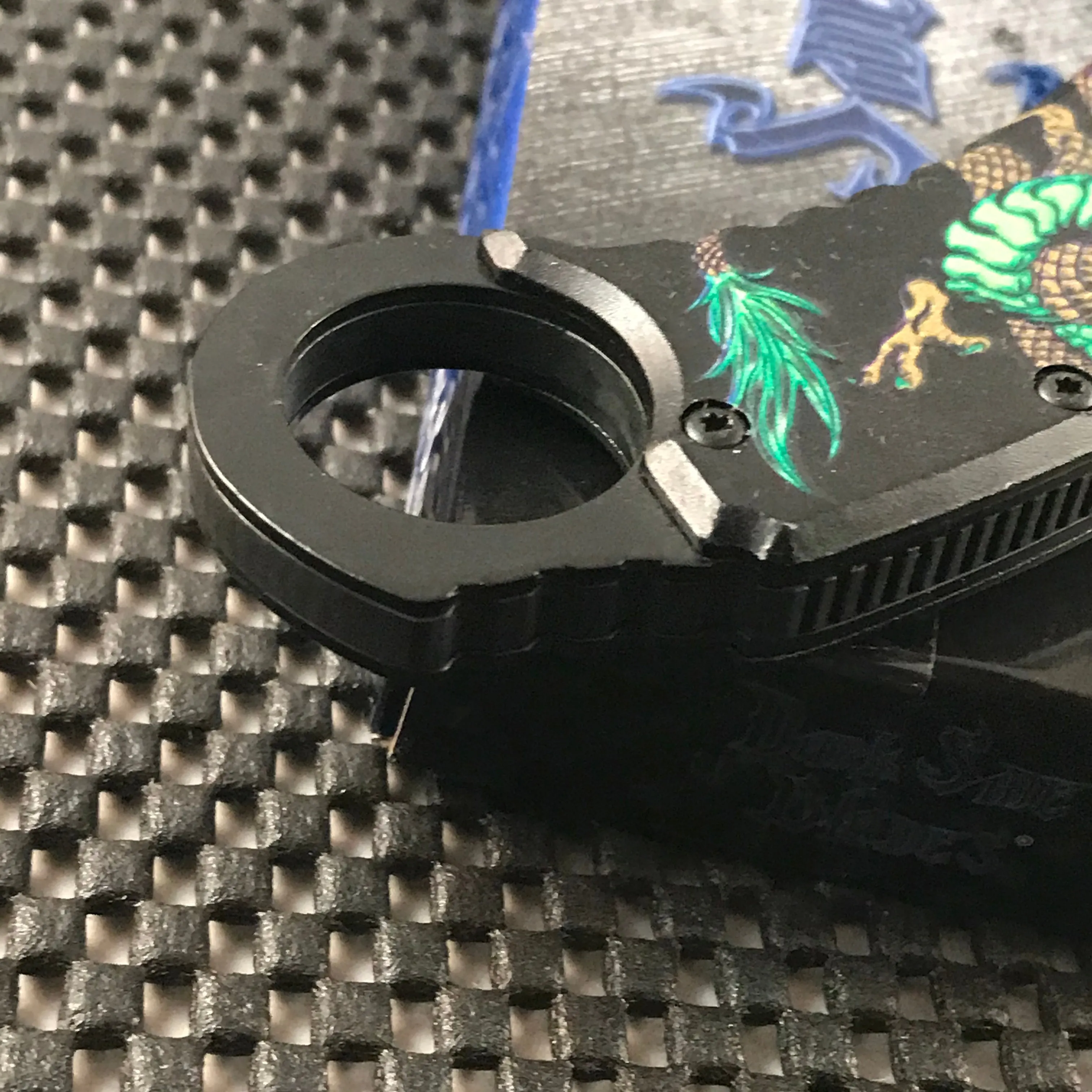 8" Dark Side Blades Green Dragon Karambit Fantasy Pocket Knife