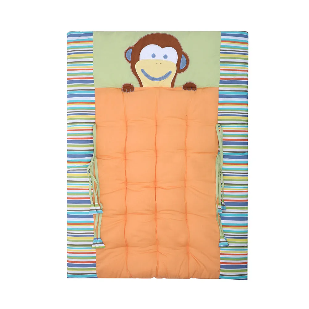 Abracadabra Cotton Bedding/Gadda Set Head & Tail Theme - Orange
