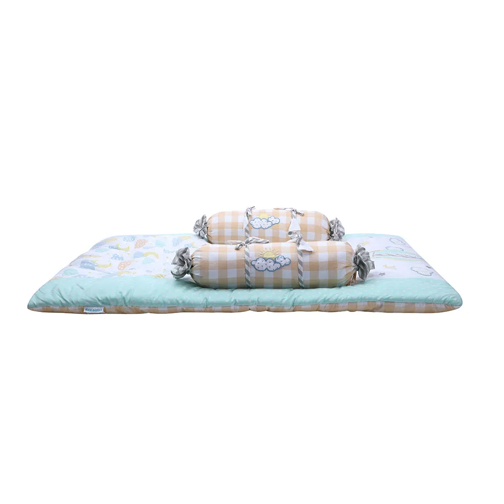 Abracadabra Cotton Bedding/Gadda Set Lost in Clouds Theme - Orange