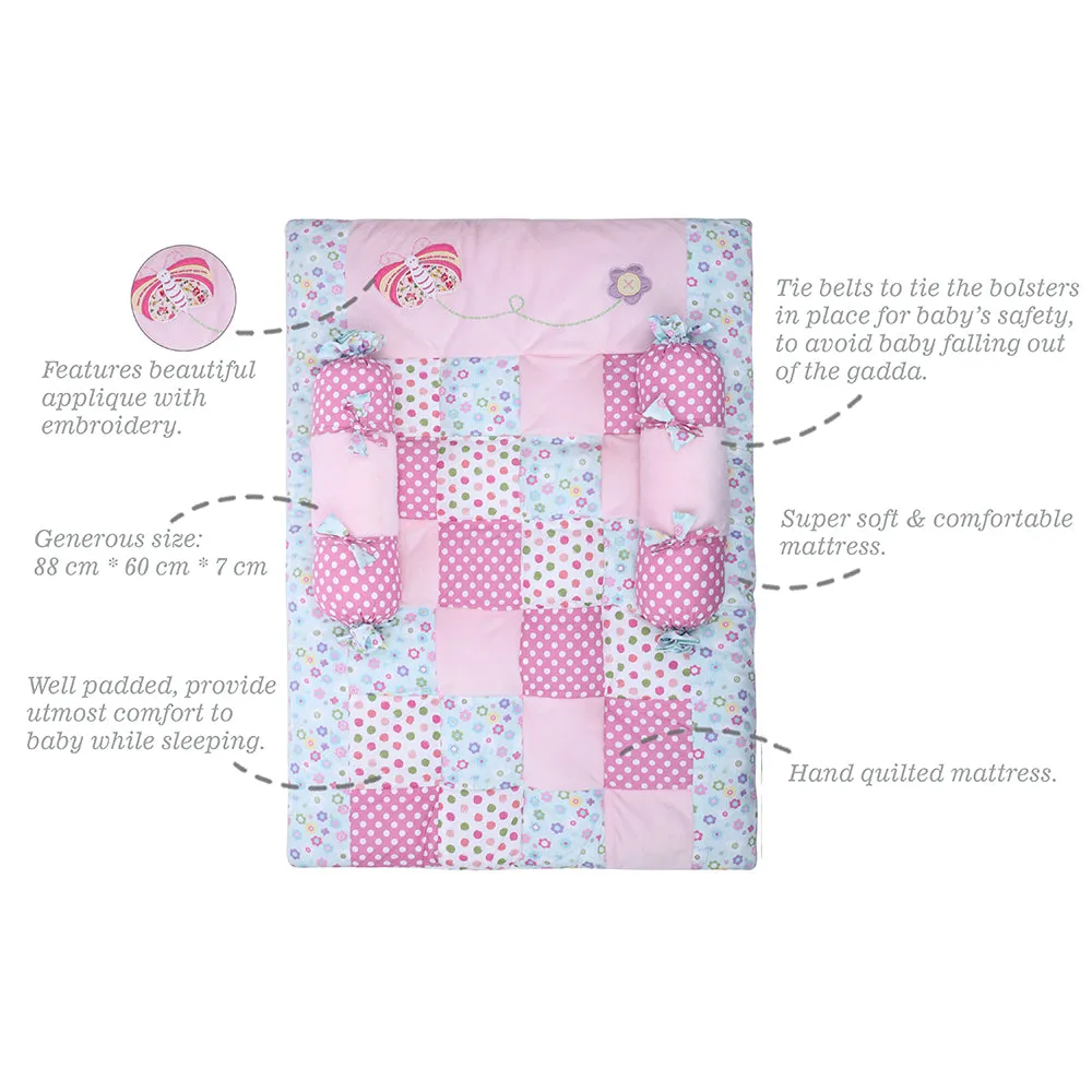 Abracadabra Cotton Bedding/Gadda Set Papillion Theme - Pink