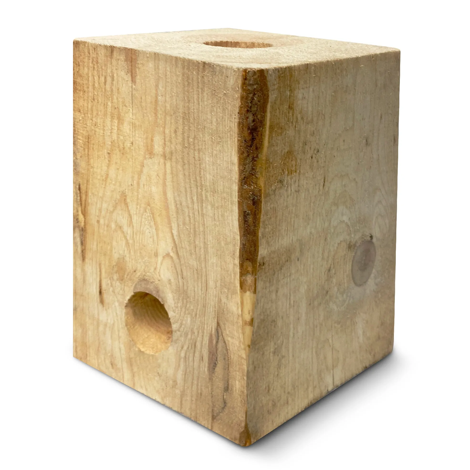 Burning BLOX Campfire Bonfire Firewood – Easy Light – Easy Clean-Up – Great for Camping, Beach and Cooking – Burns from Inside Out – 8” x 8” X 8” – Burns 2 Hours - Bonus 2 Fatwood Starters – Qty 1