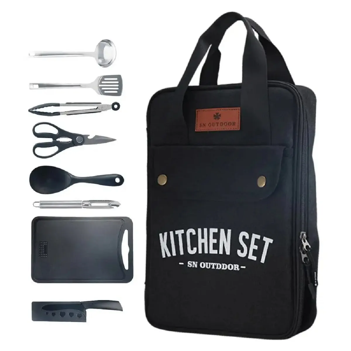 Camp Cooking Stainless Steel Utensil Set
