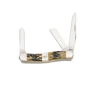 CASE KNIVES OLIVE GREENBONE HANDLE MEDIUM STOCKMAN