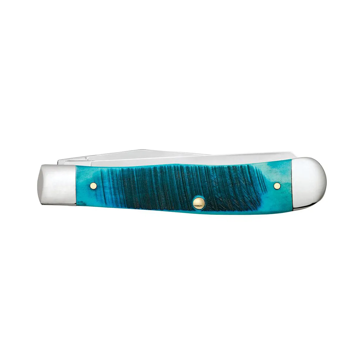 CASE KNIVES SAWCUT JIG CARIBBEAN BLUE BONE TRAPPER