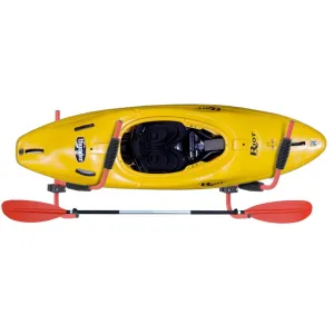 HOMCOM Canoe/Kayak Aluminum Wall Mount Hangers - Red