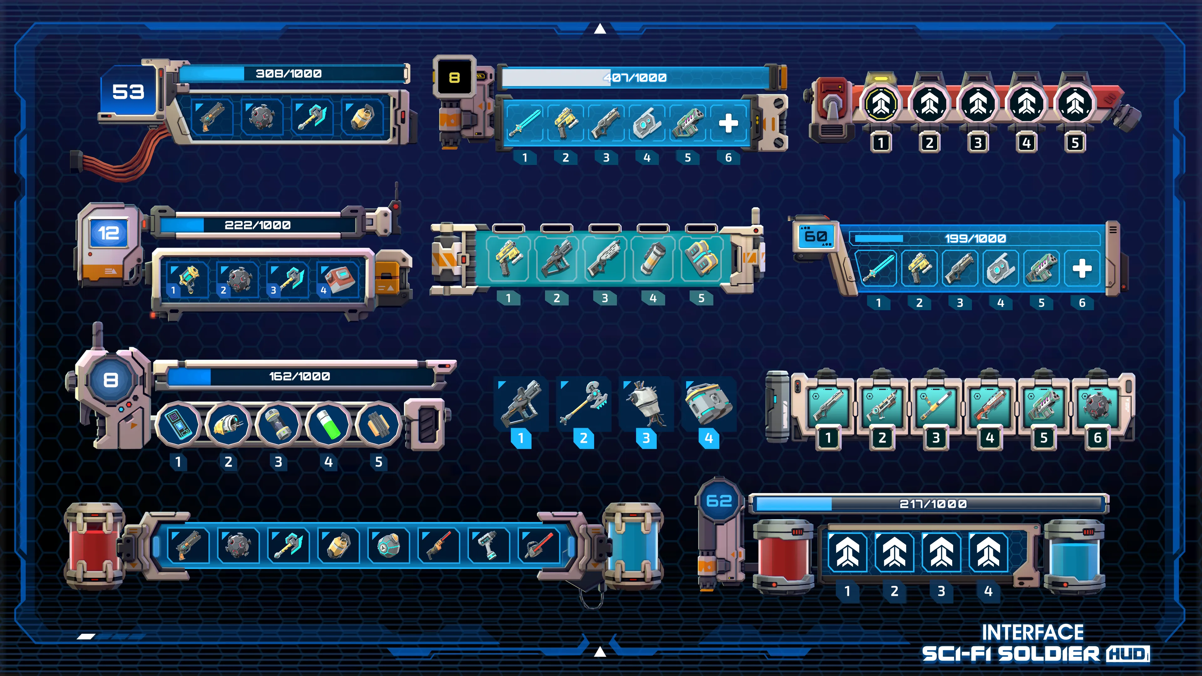 INTERFACE - Sci-Fi Soldier HUD