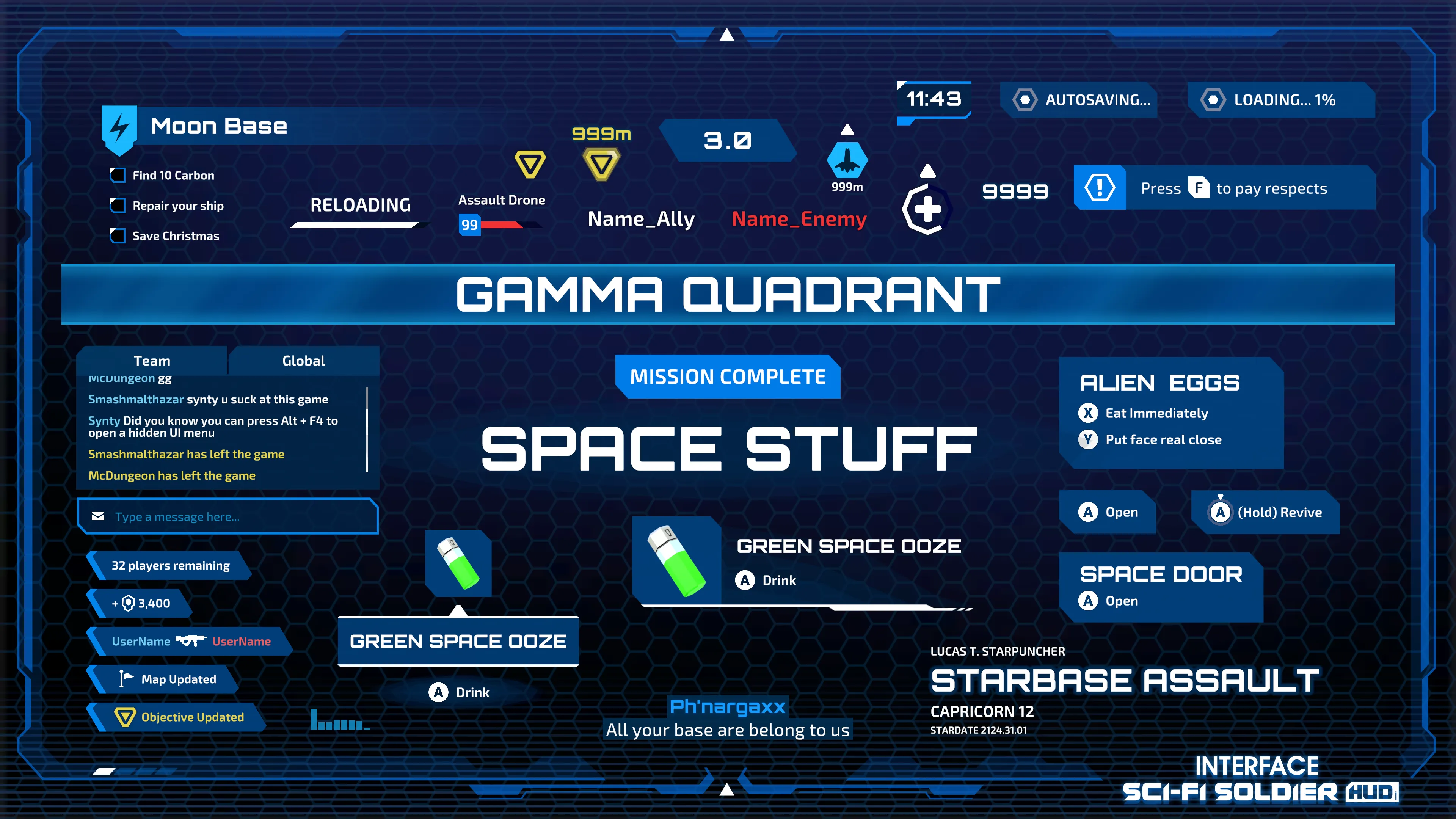 INTERFACE - Sci-Fi Soldier HUD