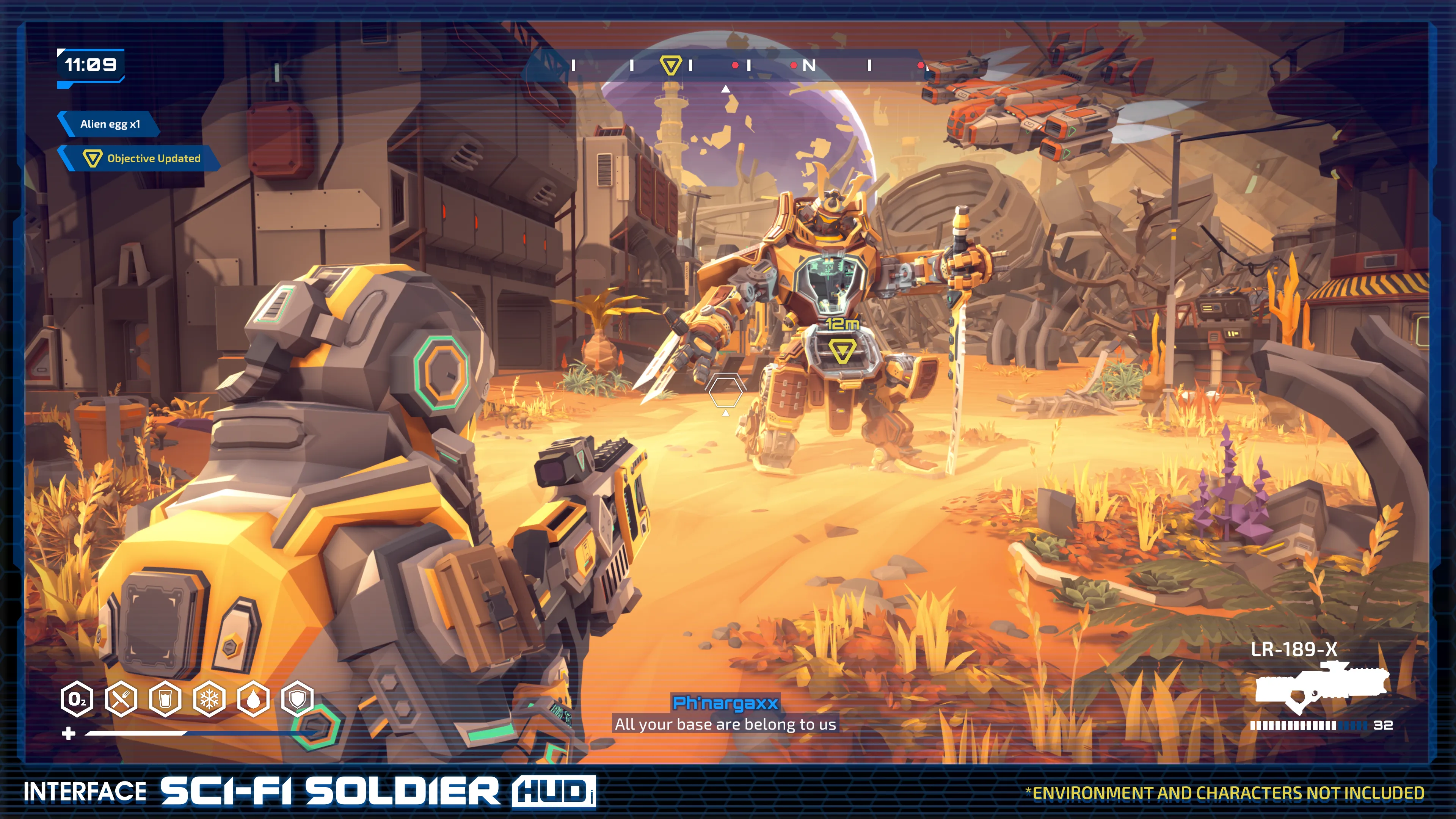 INTERFACE - Sci-Fi Soldier HUD