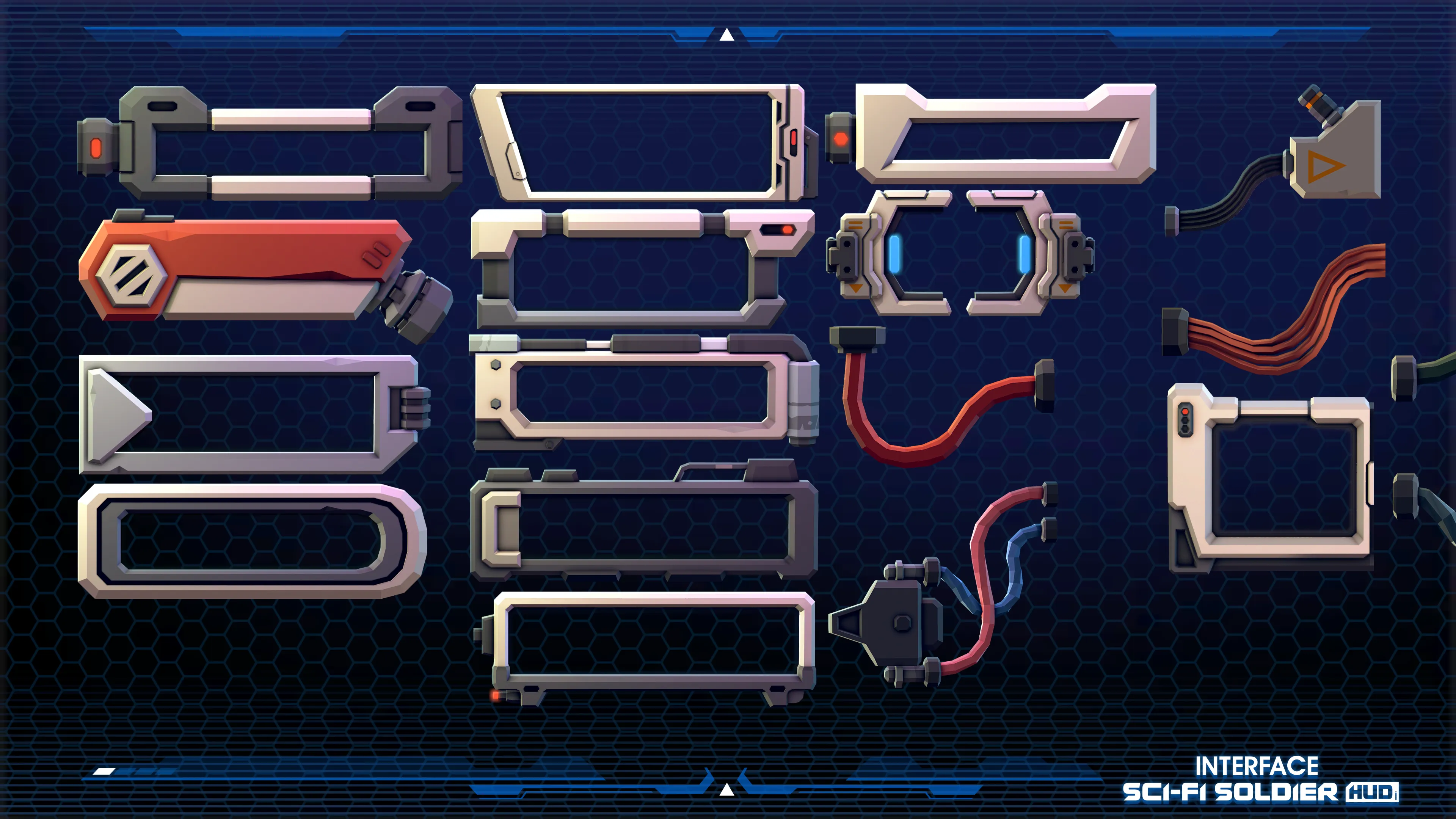 INTERFACE - Sci-Fi Soldier HUD