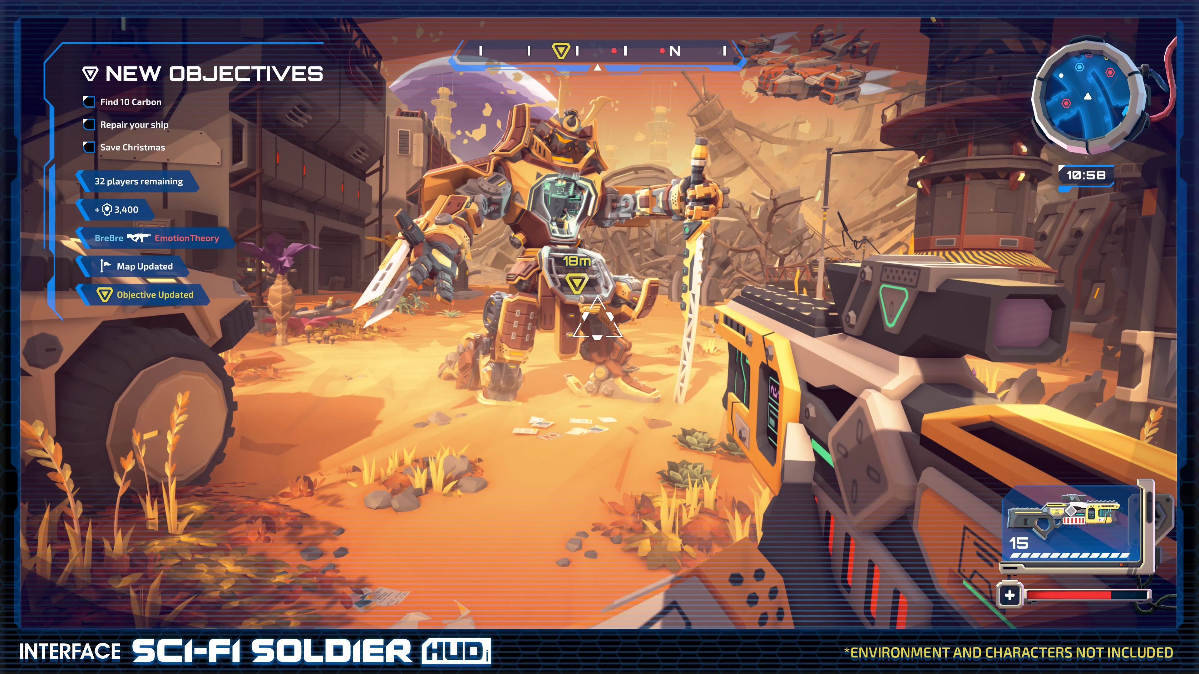 INTERFACE - Sci-Fi Soldier HUD