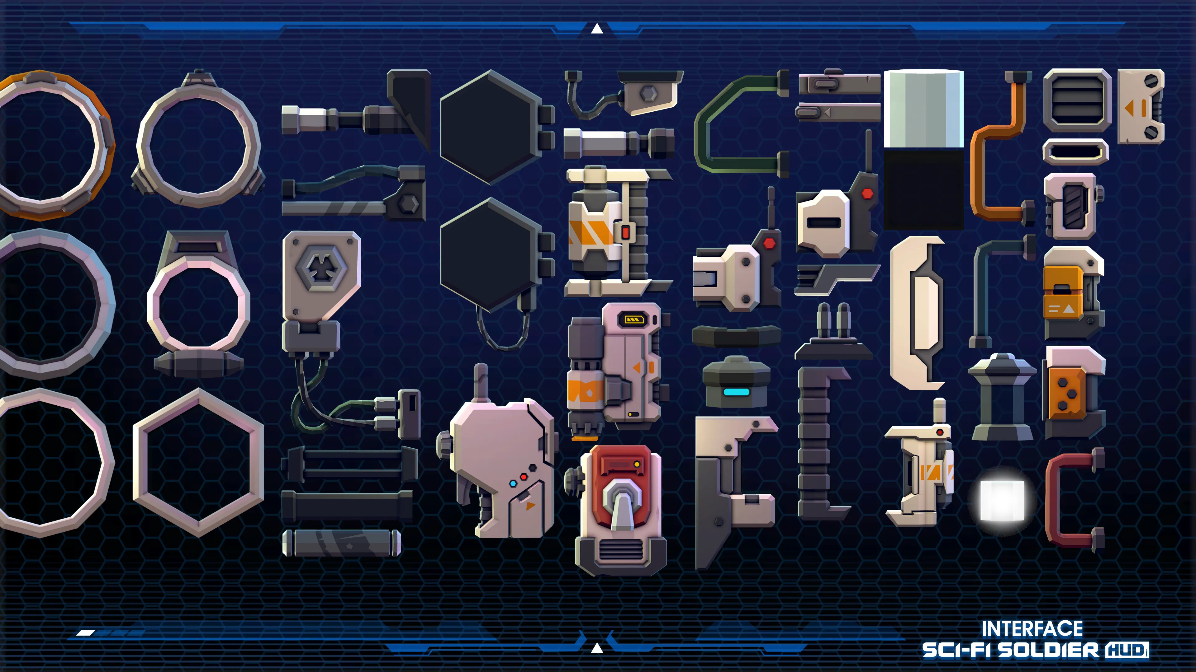 INTERFACE - Sci-Fi Soldier HUD