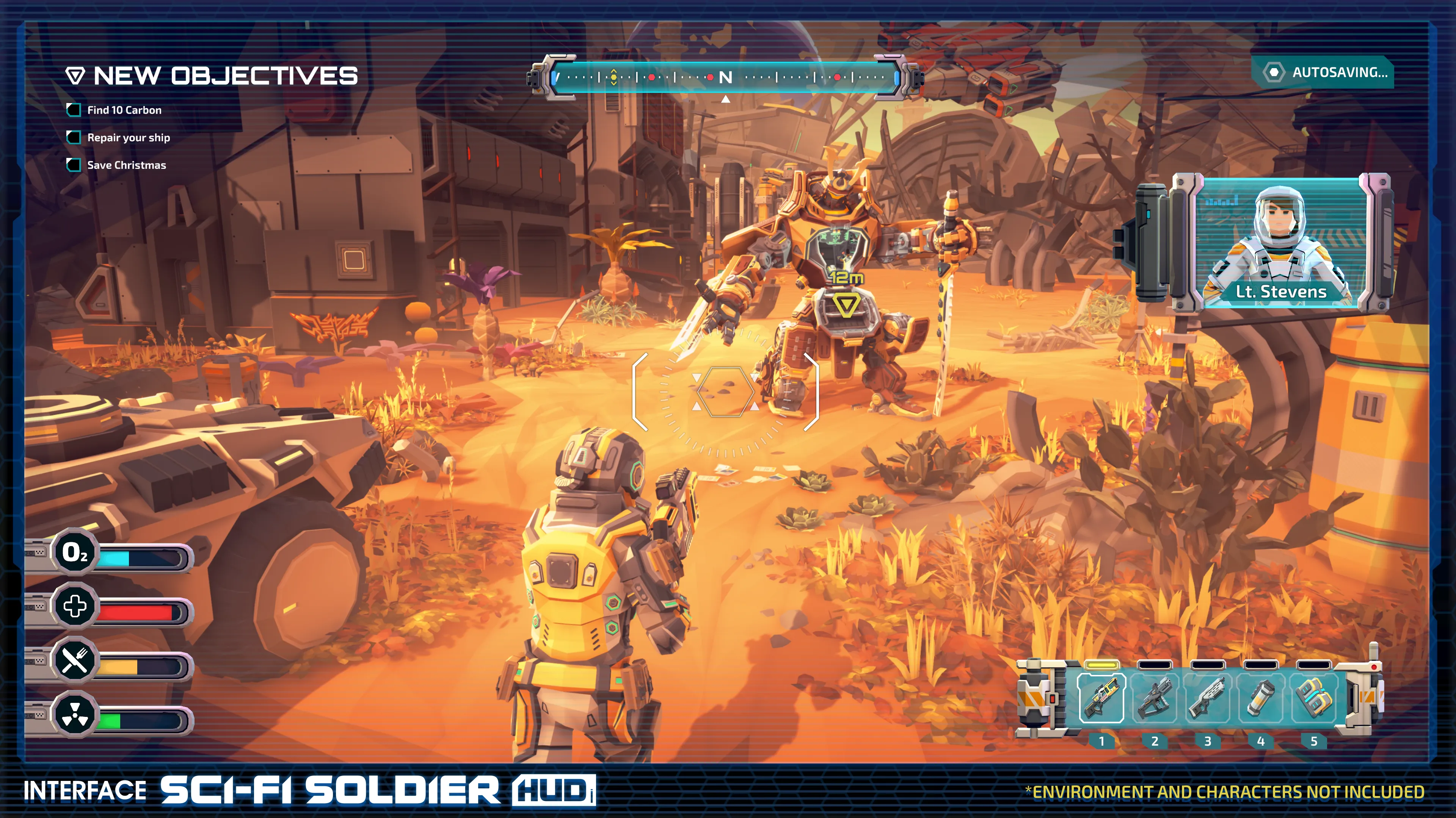 INTERFACE - Sci-Fi Soldier HUD