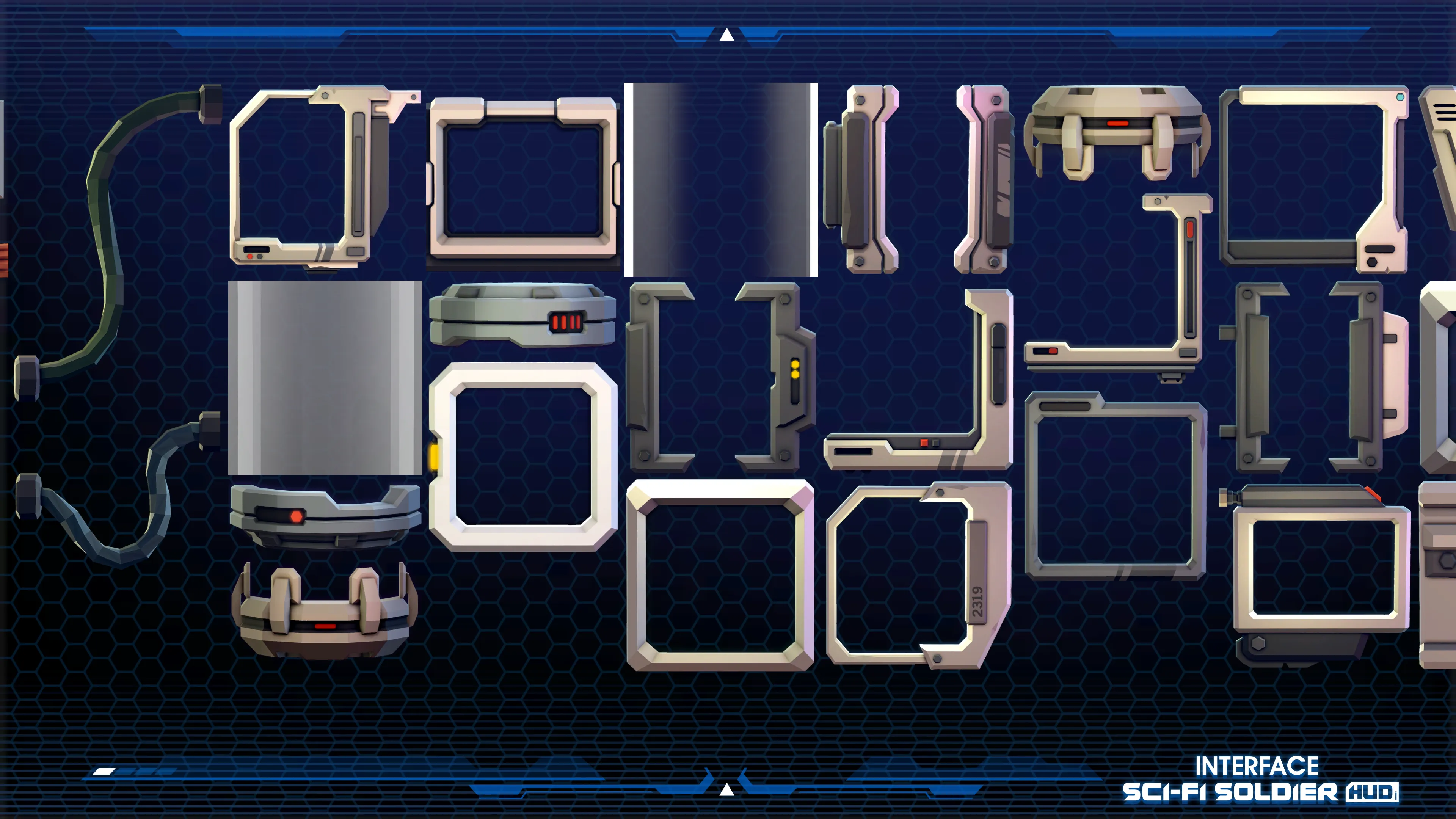 INTERFACE - Sci-Fi Soldier HUD