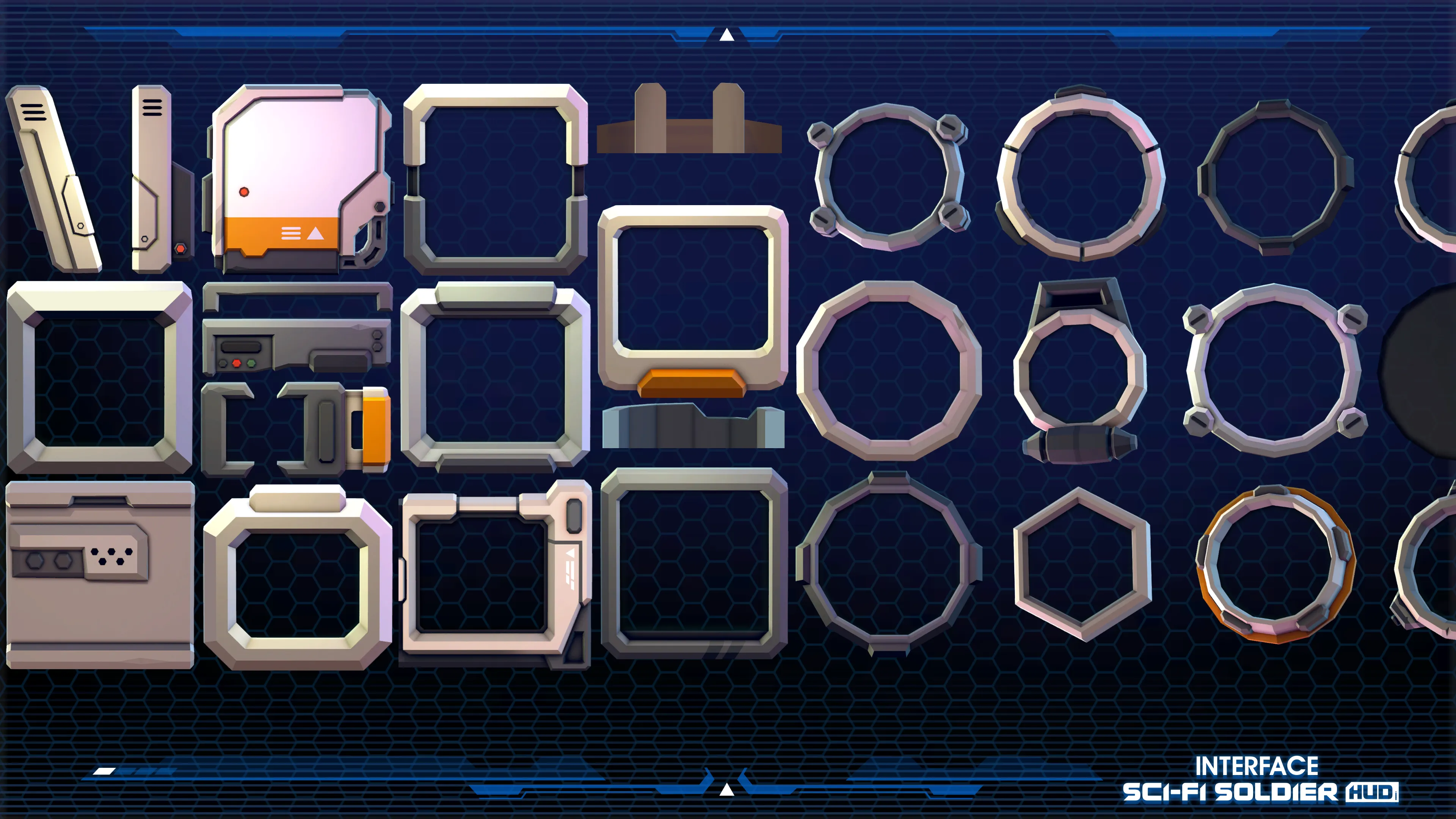 INTERFACE - Sci-Fi Soldier HUD