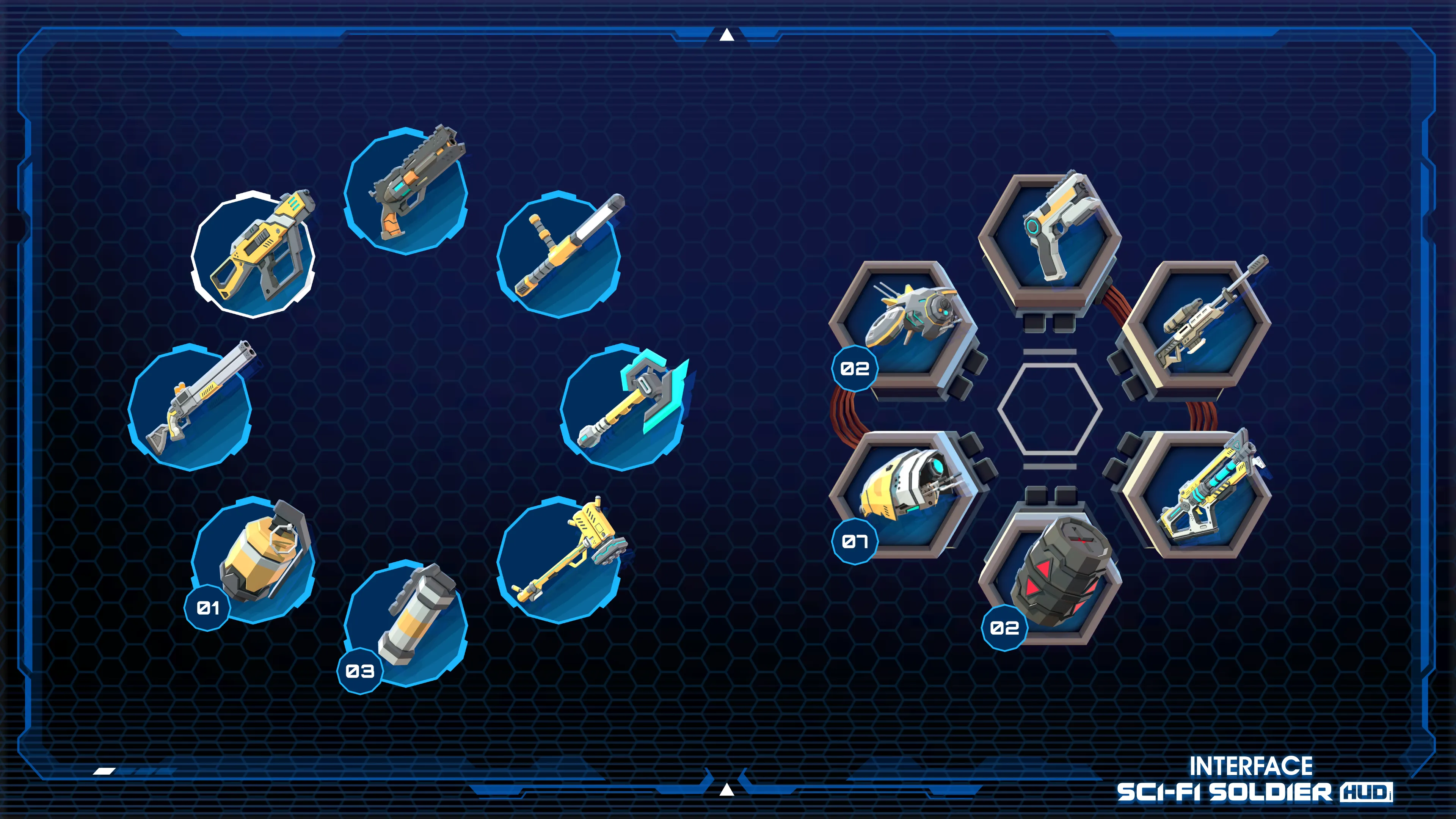 INTERFACE - Sci-Fi Soldier HUD
