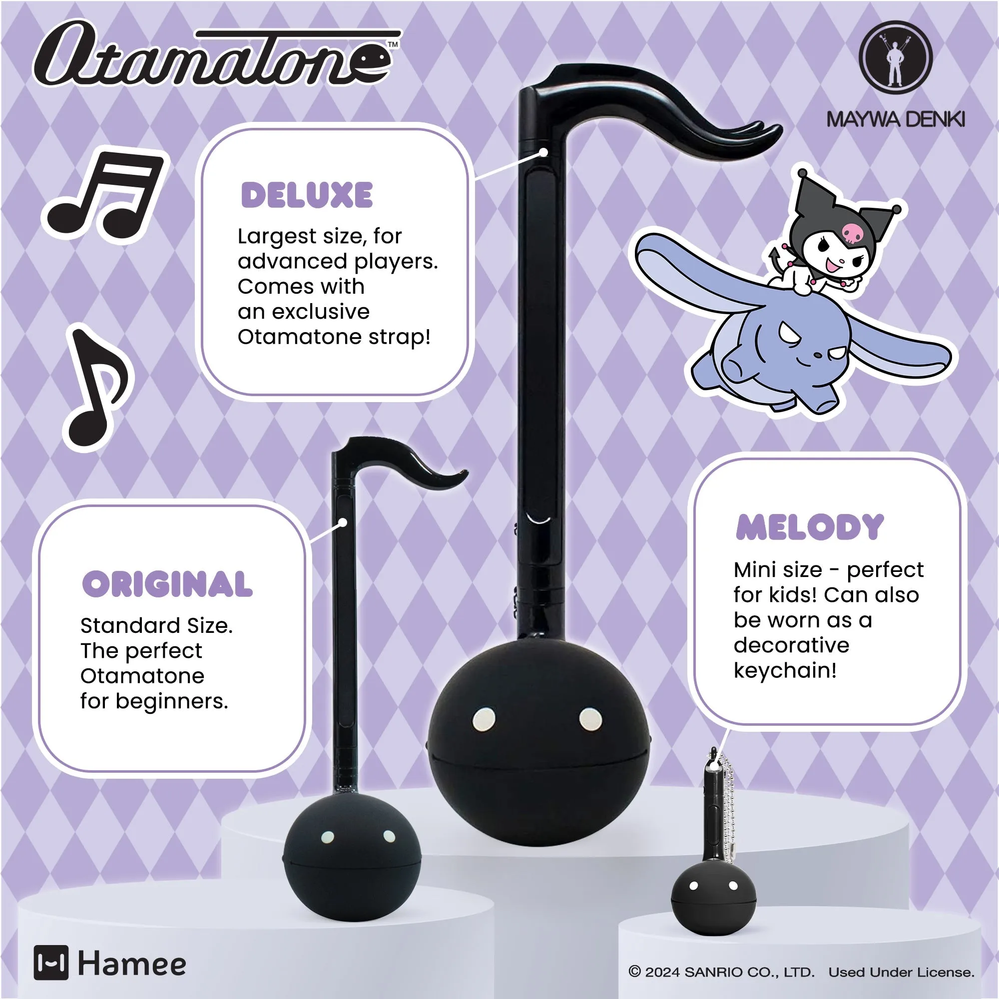Kuromi Otamatone Musical Toy