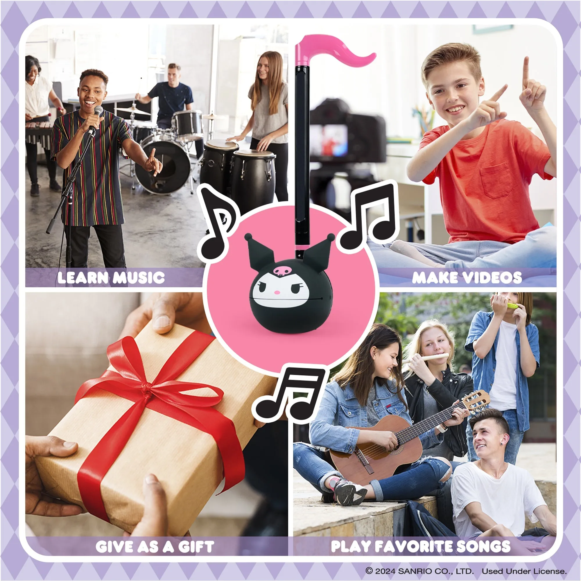 Kuromi Otamatone Musical Toy