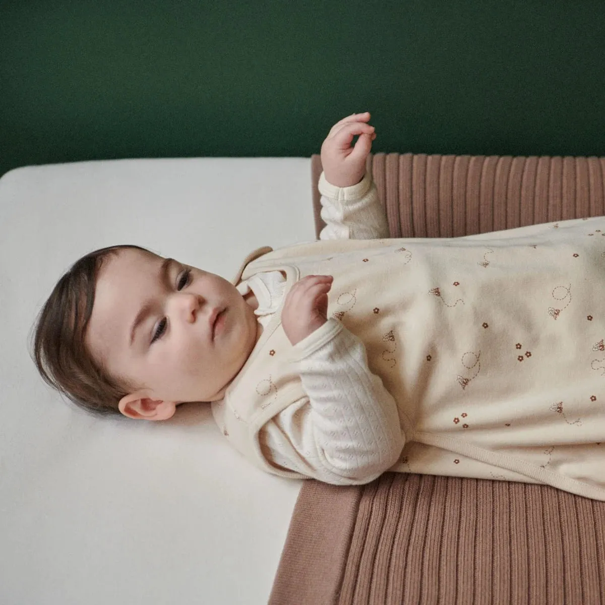 Nature Baby Organic Cotton & Merino Sleeping Bag - Bumble Bee Print