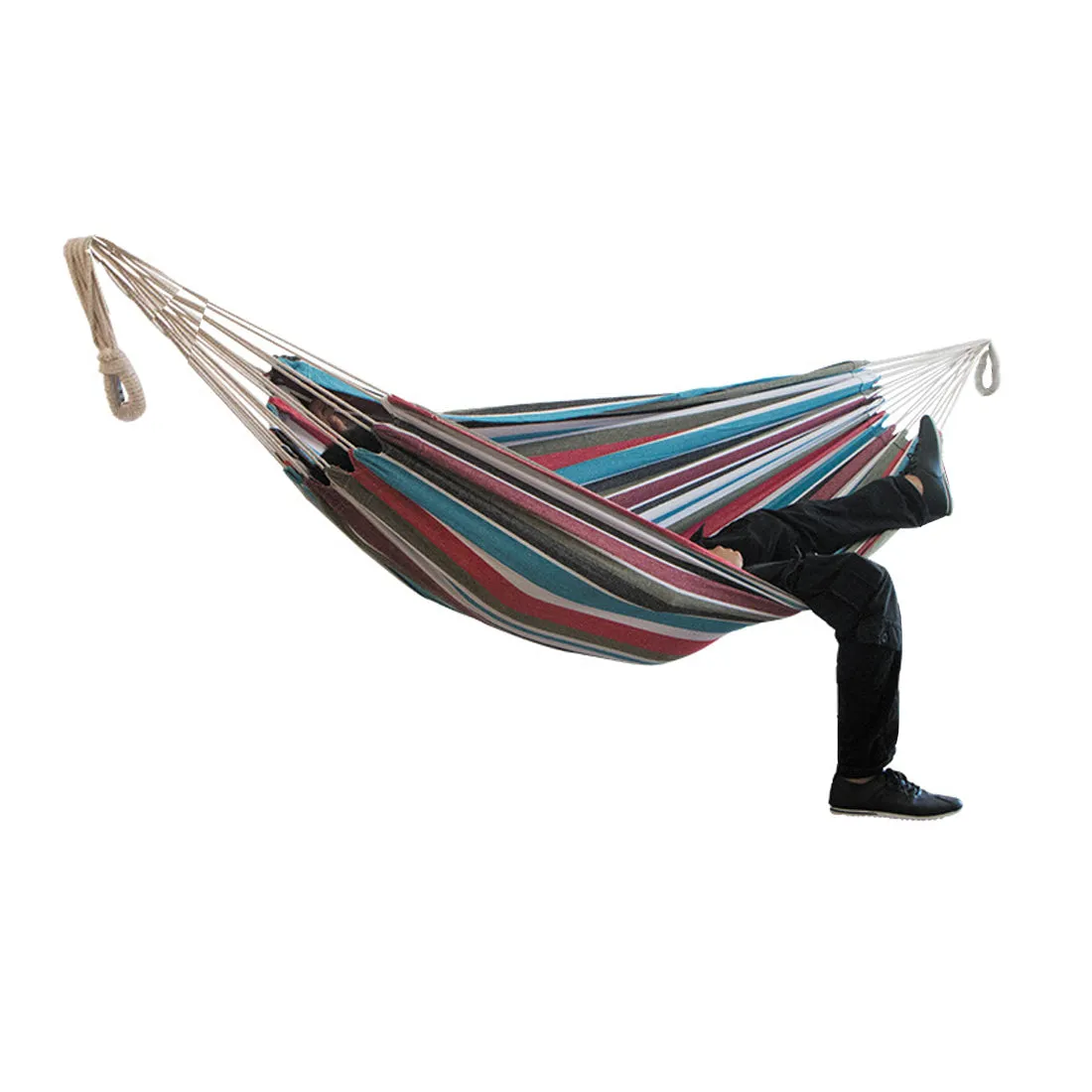Outdoor Garden 2 Person Cotton Hammock,Ultralight Camping Hammock