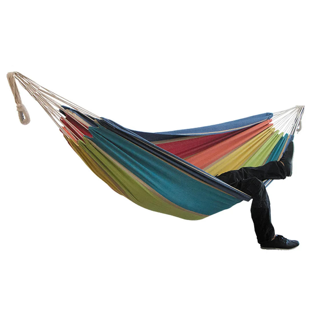 Outdoor Garden 2 Person Cotton Hammock,Ultralight Camping Hammock