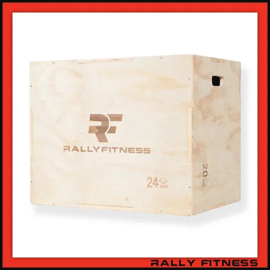 Rally Fitness® 3-in-1 Wood Plyometric Box