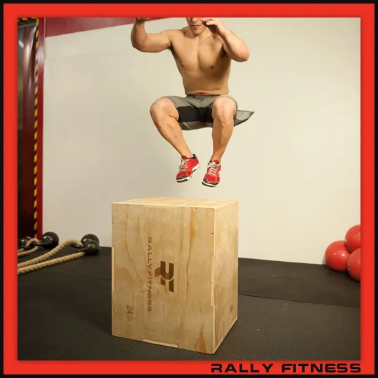 Rally Fitness® 3-in-1 Wood Plyometric Box