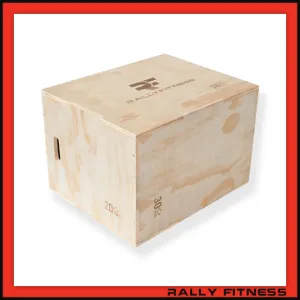 Rally Fitness® 3-in-1 Wood Plyometric Box