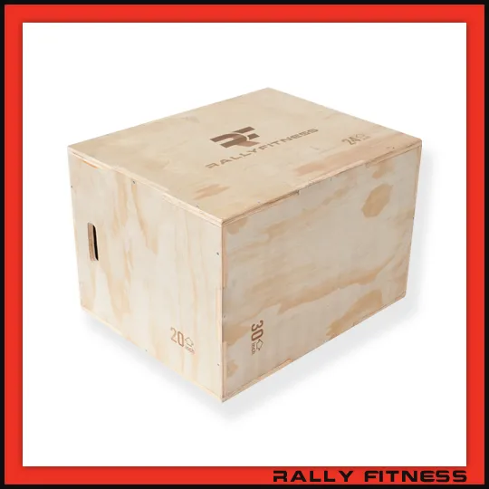 Rally Fitness® 3-in-1 Wood Plyometric Box