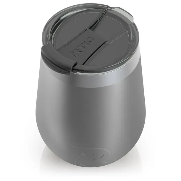 RTIC 12 oz Cocktail Tumbler Insulated Stainless Steel Metal Drink Tumbler Glasses with Lid, Travel Cup, Hot and Cold Beverage, Portable, Graphite