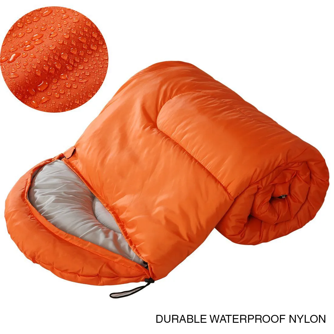 Sleeping Bag Single Outdoor Camping Compact Winter Sheet Sack Envelope Hiking