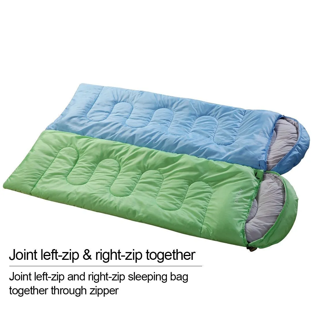 Sleeping Bag Single Outdoor Camping Compact Winter Sheet Sack Envelope Hiking