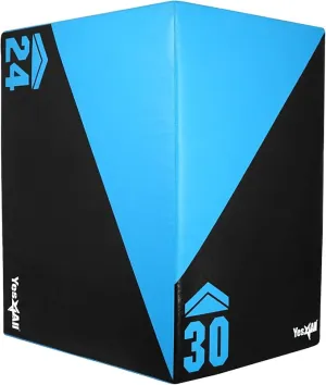 Yes4All 3 in 1 Foam Plyometric Jump Box for Training & Conditioning - Plyo Jump Box for Fitness Workout Exercise
